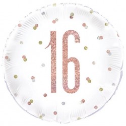 16th Birthday Rose Gold Foil Balloon 16th Birthday Rose Gold Foil Balloon