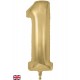 Gold Silk  Jumbo Number 1 Balloon
