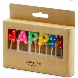 Rainbow Happy Birthday Candle Rainbow Happy Birthday Candle