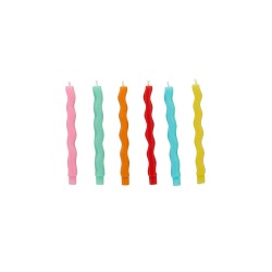 Rainbow Wave Birthday Candles Rainbow Wave Birthday Candles