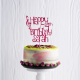 Personalised Musical Notes Happy Birthday Cake Topper