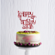 Personalised Musical Notes Happy Birthday Cake Topper