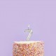 Silver Number Birthday Candles