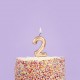 Gold Number Birthday Candles