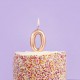 Gold Number Birthday Candles