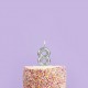 Silver Number Birthday Candles