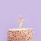 Gold Number Birthday Candles