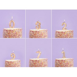 Gold Number Birthday Candles Gold Number Birthday Candles