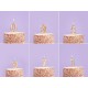 Gold Number Birthday Candles