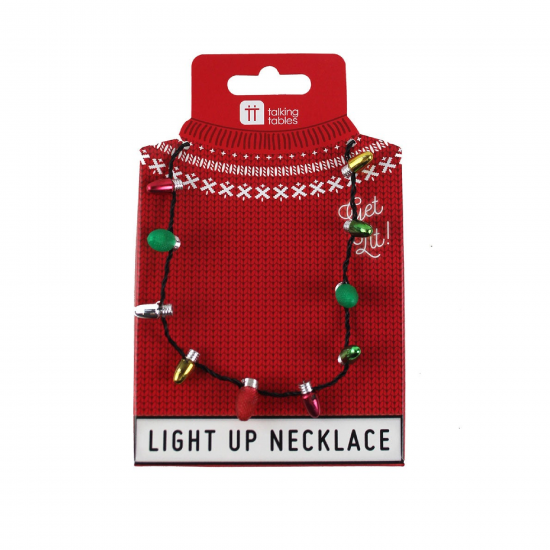 Festive Flashing Rainbow Necklace