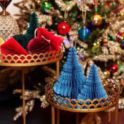 2 Christmas Tree Honeycombs Decorations