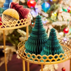 2 Christmas Tree Honeycombs Decorations