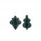 2 Forest Green Honeycomb Decorations