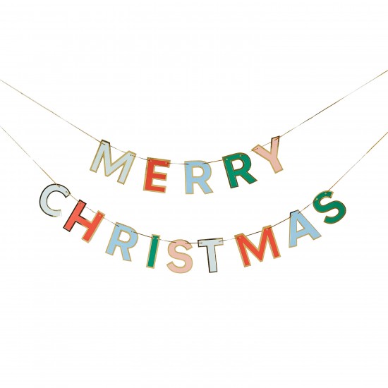 Colourful Merry Christmas Bunting