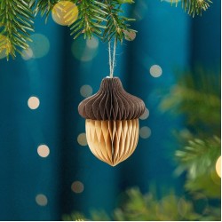 Acorn Honeycomb Paper Hanging Decoration