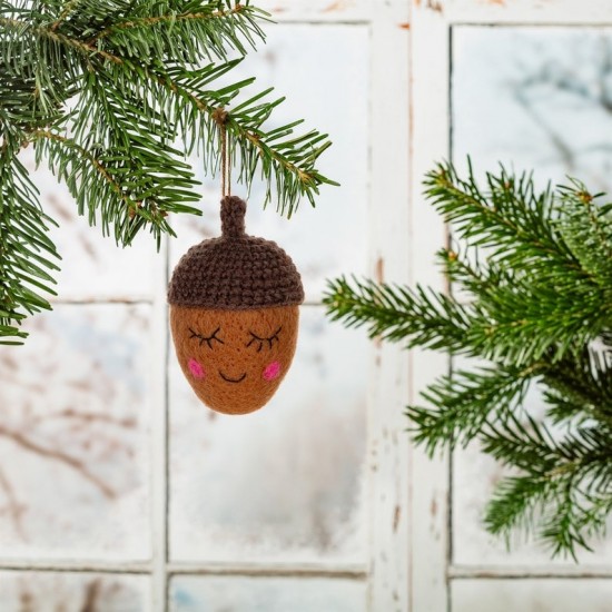 Acorn Felt Hanging Decoration