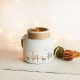 Rustic Ceramic Christmas Candle Holder