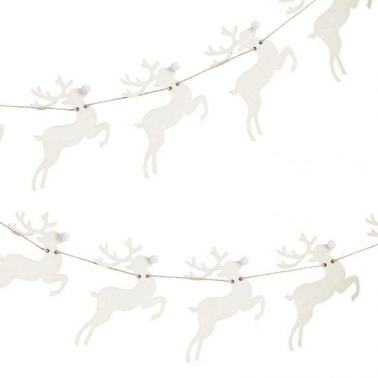 Stag Wooden Christmas Bunting