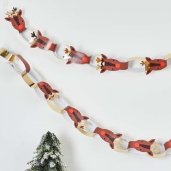 40 Christmas Reindeer Paper Chains