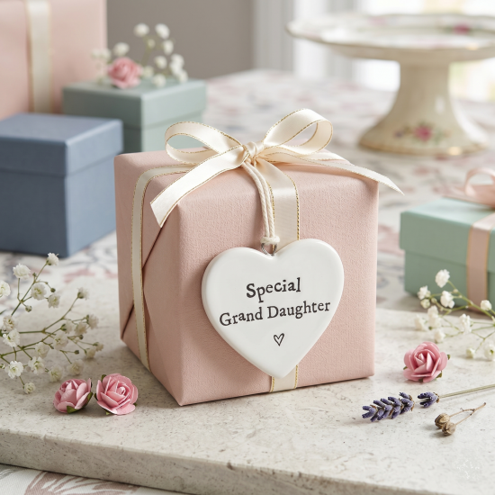 Grand Daughter Birthday Party Gift Tag