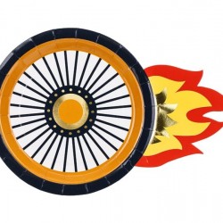 Racing Car Wheel Party Plates