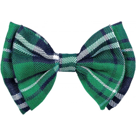 St. Patrick's Day Plaid Bow Tie