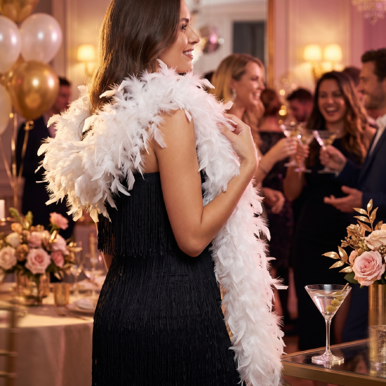 White Feather Boa