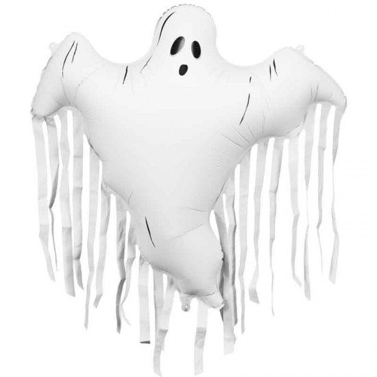 Ghost with Tassels Foil Balloon INFLATED