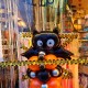 Black Bat Halloween Balloon Tower Decorations