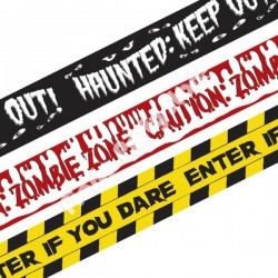 Halloween Fright Tape Fright Banner Decoration Set