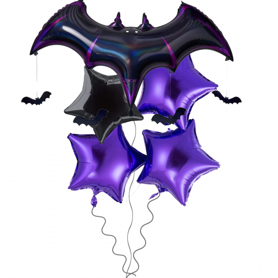 Giant Bat Halloween Balloon Bundle