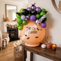 Personalised Halloween Cauldron Balloon Centerpiece - READY TO USE