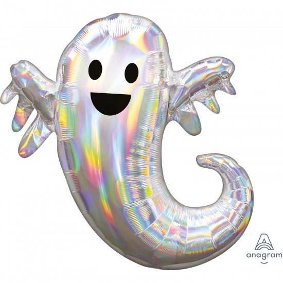 Holographic Ghost Halloween Balloon Bundle