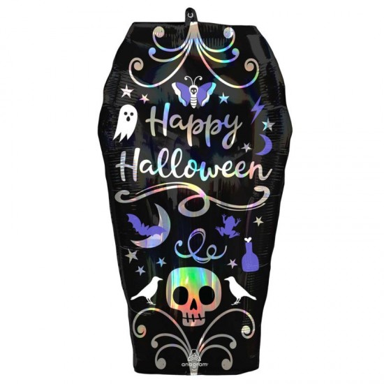 Coffin Supershape Foil Balloon INFLATED