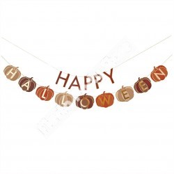 Pumpkin Happy Halloween Card Banner