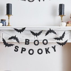 Spooky Boo Bat Felt Garland Set of 3 x 1.5m