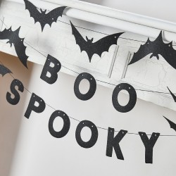 Spooky Boo Bat Felt Garland Set of 3 x 1.5m