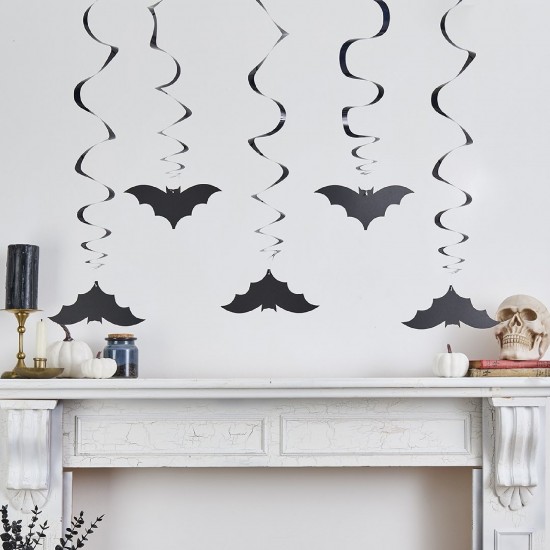 Bat Swirl Decorations