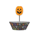 24 Pumpkin Faces Halloween Cupcake Cases and Cupcake Topper
