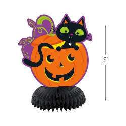 Cat and Pumpkin Mini Honeycombs Table Decorations Cat and Pumpkin Mini Honeycombs Table Decorations