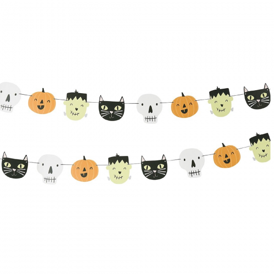 Spooky Friends Card Garland 2m