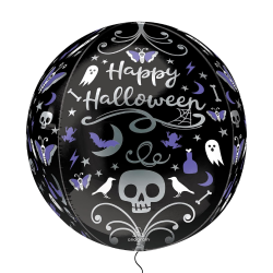Moonlight Halloween Orbz Balloon INFLATED