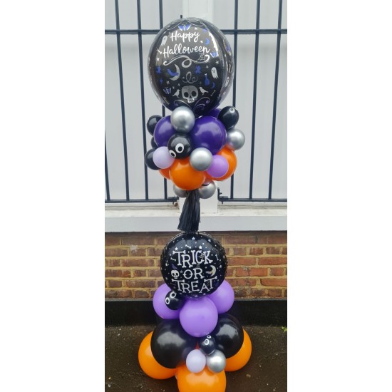 Halloween Balloon Tower Free Standing 2 Metre Display