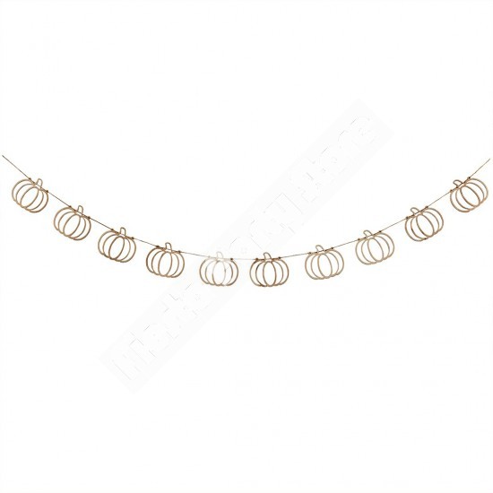 Pumpkin Wooden Garland 2m Pumpkin Wooden Garland 2m