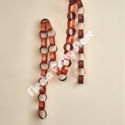 Pumpkin Paper Chains Pack of 48