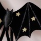 Black and Gold Halloween Bat Wings