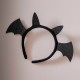 Black Halloween Bat Headband