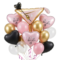 Martini and Team Bride Balloon Bundle