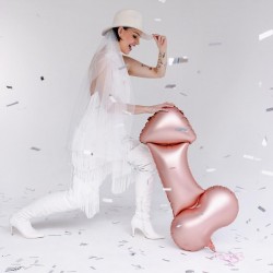 Rose Gold Penis Foil Balloon