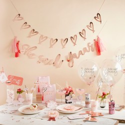 Rose Gold Heart Garland  Rose Gold Heart Garland